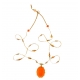 Collier Tibétain Stib Onyx Orange Sharing Bijoux Boutique Strasbourg Jewelery online Concept store