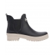 Boots Caoutchouc Mallow chelsea noir semelle sable LRF0091 BK32 Barbour Femme Boutique Strasbourg onlinbe shoes