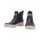 Boots Caoutchouc Mallow chelsea noir semelle sable LRF0091 BK32 Barbour Femme Boutique Strasbourg onlinbe shoes