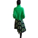 Jupe navy Fleurs Brodées vert Georgette Hulk G1HL Essentiel Antwerp Femme boutique tendance strasbourg france shopping 