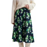 Jupe navy Fleurs Brodées vert Georgette Hulk G1HL Essentiel Antwerp Femme boutique tendance strasbourg france shopping 