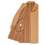 Manteau Camel intérieur bayadère double face M1R 140Z N02485 64 Paul Smith Homme Boutique strasbourg online coat vêtement