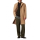 Manteau Camel intérieur bayadère double face M1R 140Z N02485 64 Paul Smith Homme Boutique strasbourg online coat vêtement