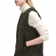 Gilet sans manche Dulsie bouclette Préssions Olive LLI0016 OL51 Barbour Femme Boutique Strasbourg vêtement veste