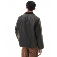 Veste courte manches raglans Transport waxée Olive MWX1678 OL51 Barbour Homme Boutique Strasbourg online man jacket