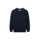 Pull col zip épaule Cachemire recyclé Tiam Navy 622 422 8640 Montagut Homme Strasbourg Boutique Online Mode Vêtements