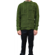 Pull Patch Vert col rond LM280 La Haine Inside Us Homme Alsace Strasbourg Boutique Online vêtement avant garde