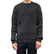 Pull côtelé chenille Gris Roberto Ricci Design Homme 137-11 RRD