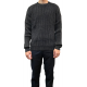 Pull côtelé chenille Gris RRD Roberto Ricci Design Homme 137-11 boutique strasbourg france shopping vêtements tendance 