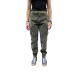 Pantalon Cargo Velours Kaki Easy Cargo VBE033 462 Mason's Femme Boutique Strasbourg vêtement pant woman mode