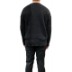 Pull patch Gris Noir col rond mérinos Yack Isabel Benenato homme UK10 0180 Strasbourg boutique online mode vêtement