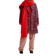 Manteau croisé oversize Damier Fushia Rose Noir Giral Old Navy G1ON Essentiel Antwerp Femme boutique tendance shopping 