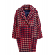 Manteau croisé oversize Damier Fushia Rose Noir Giral Old Navy G1ON Essentiel Antwerp Femme boutique tendance shopping 