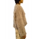 Pull court Alpaga Taupe Fils irréguliers DK62 30 Femme Isabel Benenato Shop Boutique Alsace Fashion vêtement