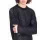 Pull filet épais Noir mohair UK911 01 Isabel Benenato homme femme Strasbourg France mode fashion boutique vêtement pap