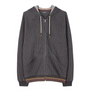 Hoodie Home Gris rayé Bord bas rayé M1A 500 NU161 76 Paul Smith Homme