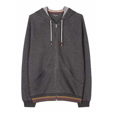 Hoodies Home Gris rayé Bord bas rayé M1A 500 NU161 76 Paul Smith Homme Boutique Strasbourg vêtement pyjama