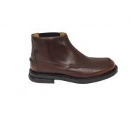 Bottines cuir grainé patiné Tan brun Garth M1S GTH02 LNEA 62 Paul Smith Homme Boutique Strasbourg shoes man