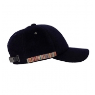 Casquette laineuse Bande Baya côté Noire M1A 987DT N086 79 Paul Smith Homme Femme