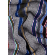 Echarpe Rayée Multico Grise M1A 151F N145 70 Paul Smith Homme boutique Strasbourg scarf femme