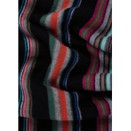 Echarpe Rayée Multico Noire M1A 151F N145 79 Paul Smith Homme boutique Strasbourg scarf femme 