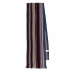 Echarpe Rayée Multico Noire M1A 151F N145 79 Paul Smith Homme boutique Strasbourg scarf femme 