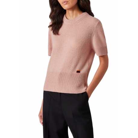 Pull Rose manches courtes Cachemire W1R 475N N11051 60 Paul Smith Femme Boutique Strasbourg Online Mode