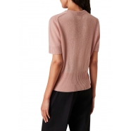 Pull Rose manches courtes Cachemire W1R 475N N11051 60 Paul Smith Femme Boutique Strasbourg Online Mode