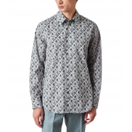 Chemise blanc fleurs feuilles vert M1R 123Z N02519 03 Paul Smith Homme Boutique Strasbourg Online Vêtements Mode 