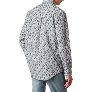 Chemise blanc fleurs feuilles vert M1R 123Z N02519 03 Paul Smith Homme Boutique Strasbourg Online Vêtements Mode 