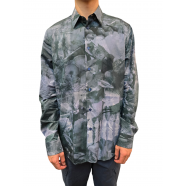 Chemise print Photo Fruits bleu vert M1R 901U N02495 41 Paul Smith Homme