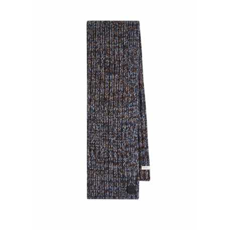 Echarpe Chiné Epaisse Bleu choco Côtelée M1A 151MK N177 76 Paul Smith Homme Femme Boutique scarf concept store