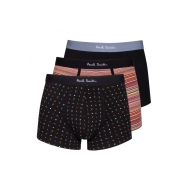 Pack 3 Boxers Baya Pois Uni noir M1A 914 N3PK55 79 Paul Smith Homme