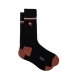 Chaussettes noire Fleur Rose brodée rose M1A 380NE N291 79 Paul Smith Homme Boutique Strasbourg Socks shop online