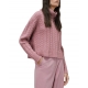 Pull Torsades col boule Rose RRD Roberto Ricci Design Femme 645 41 Strasbourg Boutique Online 