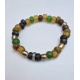 Bracelet élastique verre africain rondelles en pierre de lune LC2425 Catherine Michiels Boutique Strasbourg jewelery 