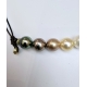 Collier Perlita 5 Perles Ombre avec rondelles de bronze TFW2461 Catherine Michiels Boutique Strasbourg jewelery