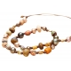 Collier Keniata perles de Tahiti. mer du sud. verre africaines. chaman SS2338 Catherine Michiels Boutique Strasbourg 