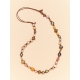 Collier Keniata perles de Tahiti. mer du sud. verre africaines. chaman SS2338 Catherine Michiels Boutique Strasbourg 