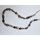 Collier Keniata perles de Tahiti. mer du sud. verre africaines. chaman SS2338 Catherine Michiels Boutique Strasbourg 