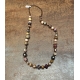 Collier Keniata perles de Tahiti. mer du sud. verre africaines. chaman SS2338 Catherine Michiels Boutique Strasbourg 