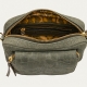 Sac charly cuir embossé Croco Gris Perle vert 3725 Claris Virot Femme Boutique Strasbourg Bag shopping online