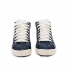 Sneakers Glitter spoiler cuir blanc montante SKATE-W405 Eli Royal P448 Femme Shop on line Boutique Strasbourg 