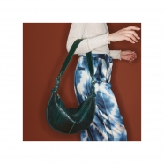 Sac lune Chris python vert forêt 2998 Claris Virot Femme boutique strasbourg shop onlne bag woman fashion