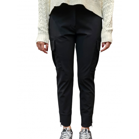 Cargo skinny tech zip bas noir Roberto Ricci Design RRD Femme Pantalon 706 10 Alsace Strasbourg Boutique Online Mode