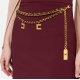 Jupe courte chaîne bordeaux GOT3646E3 Elisabetta Franchi Femme Boutique Strasbourg fashion mode online woman vêtement