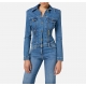 Combinaison denim délavée TJ33I46E3 Elisabetta Franchi Femme Boutique Strasbourg fashion mode online woman vêtement