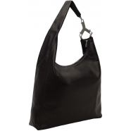 Sac Cerberus cuir Noir fermoir métal Anse RA02D 0529 LCN 09 Rick Owens