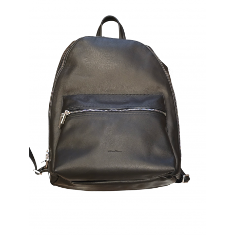 SAC A DOS BACKPACK CUIR LISSE NOIR POCHES ZIPPEES RA02D 0571 LCN 09 RICK OWENS strasbourg boutique online bag store