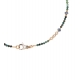 Collier Ocean Tourmaline Saphir Bleu Aigue-Marine Perles d'Or Bella Pavé de Diamants Catherine Michiels TFW24-17 boutique